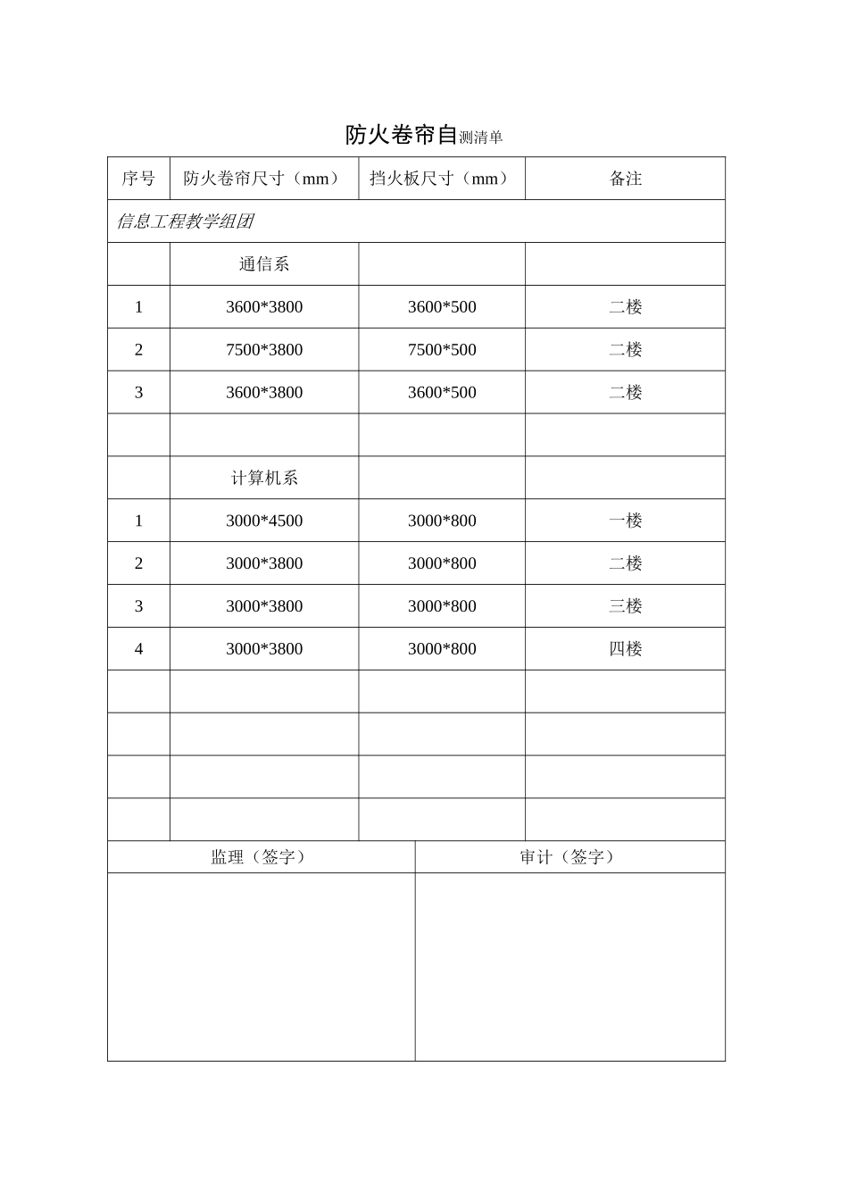 防火卷帘测量清单_第1页