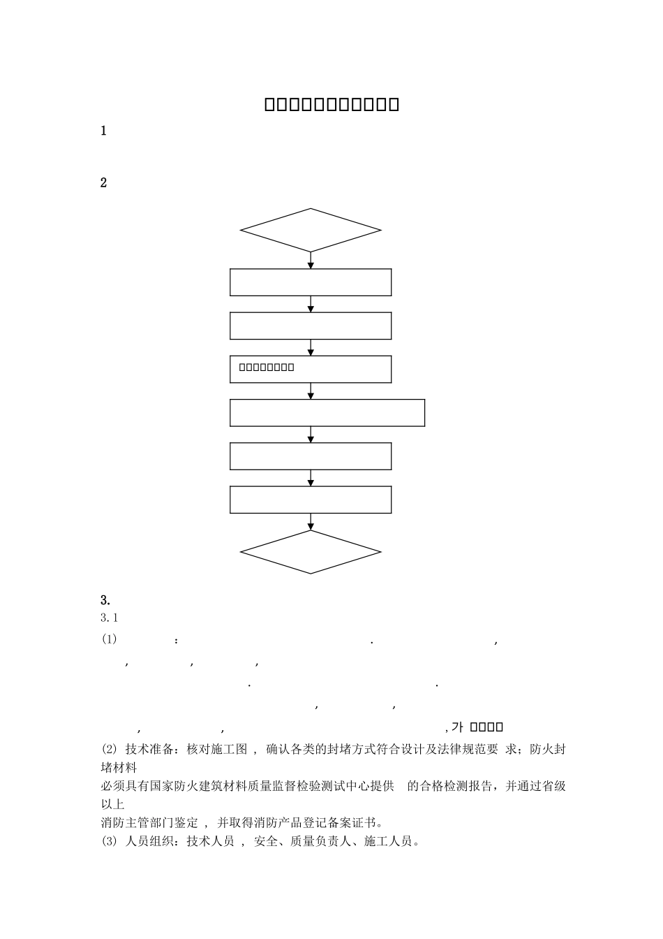 防火封堵施工工艺_第1页