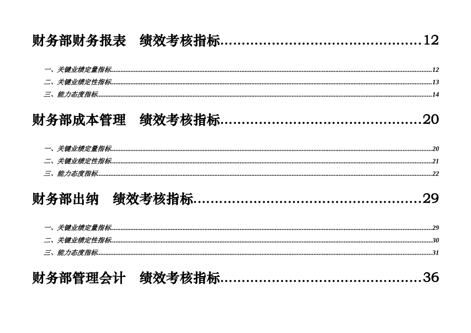 阳光100地产总部财务部部门与岗位KPI指标_第2页
