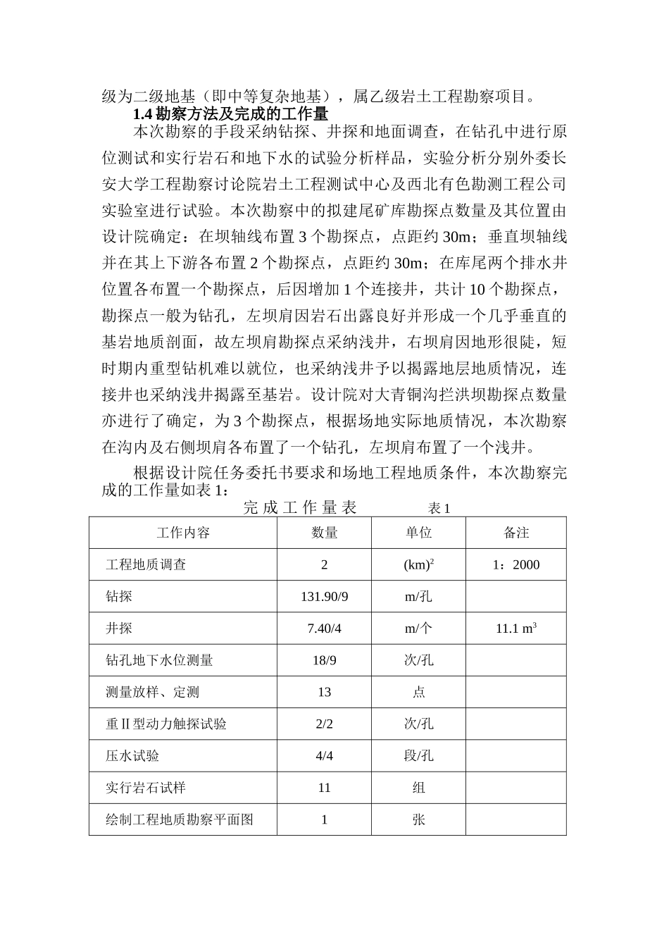 陕西某青铜沟汞锑矿选矿车间新建尾库勘察报告-secret_第3页