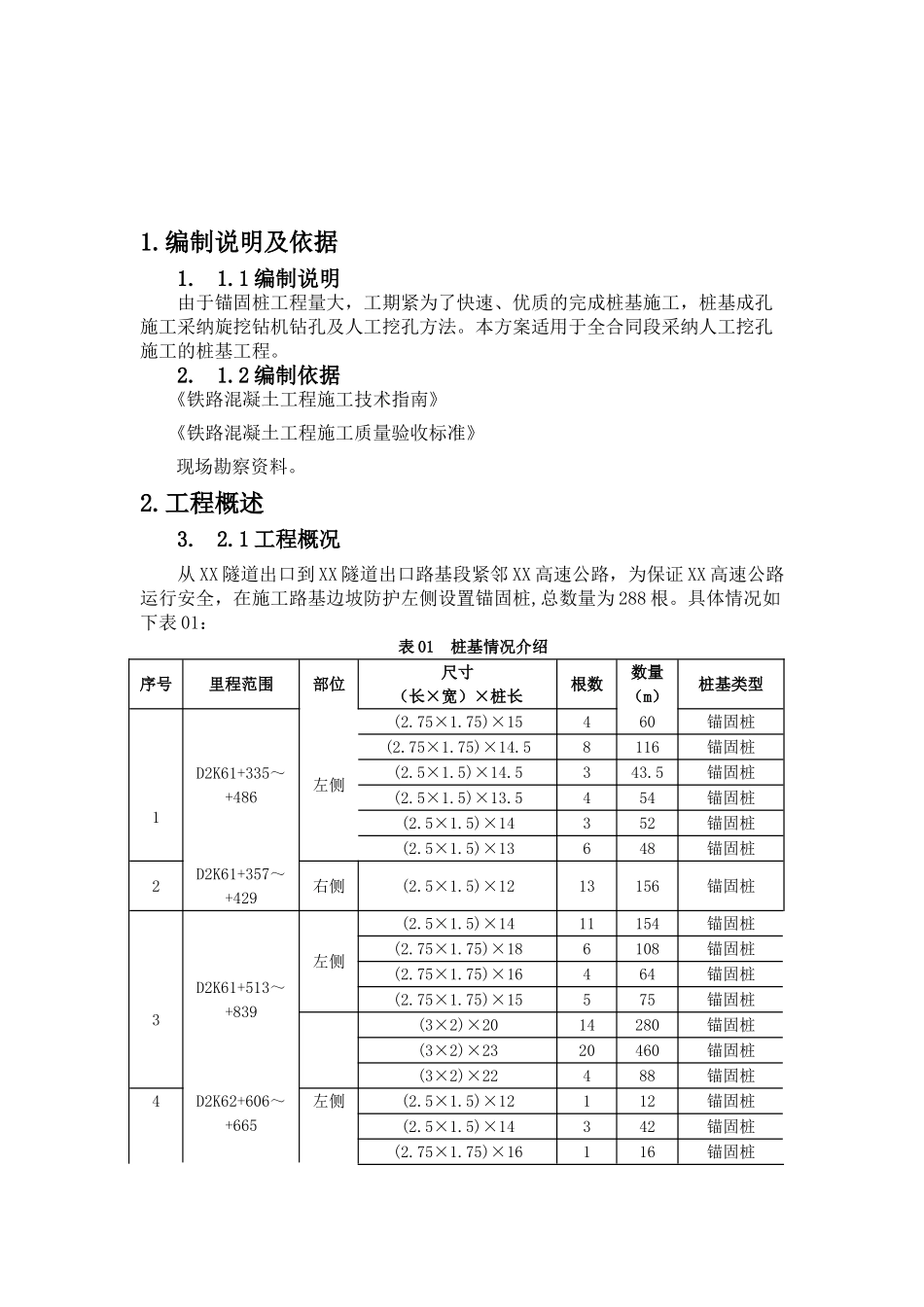 隧道临近既有公路锚固桩边坡支护施工方案_第3页