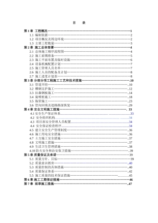 雨污分流施工组织方案