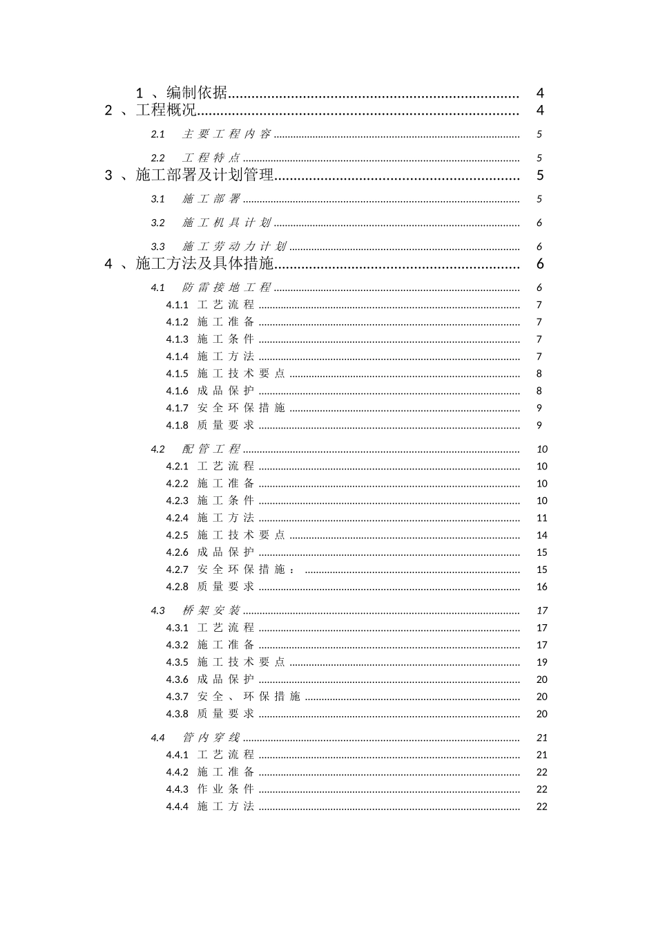 青岛某购物中心电气安装施工方案_第1页