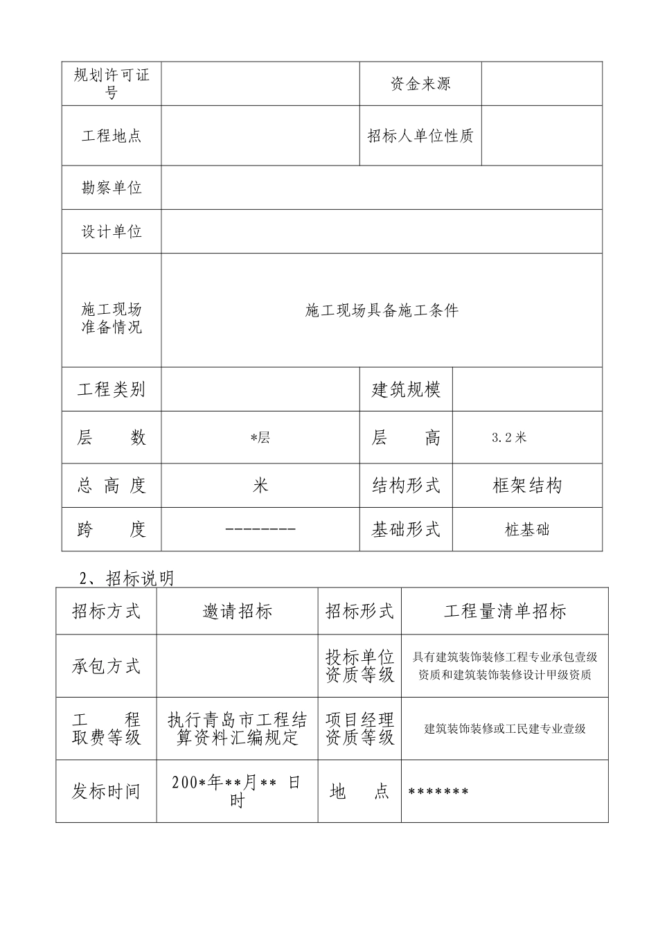 青岛某酒店客房装修工程施工招标文件_第2页