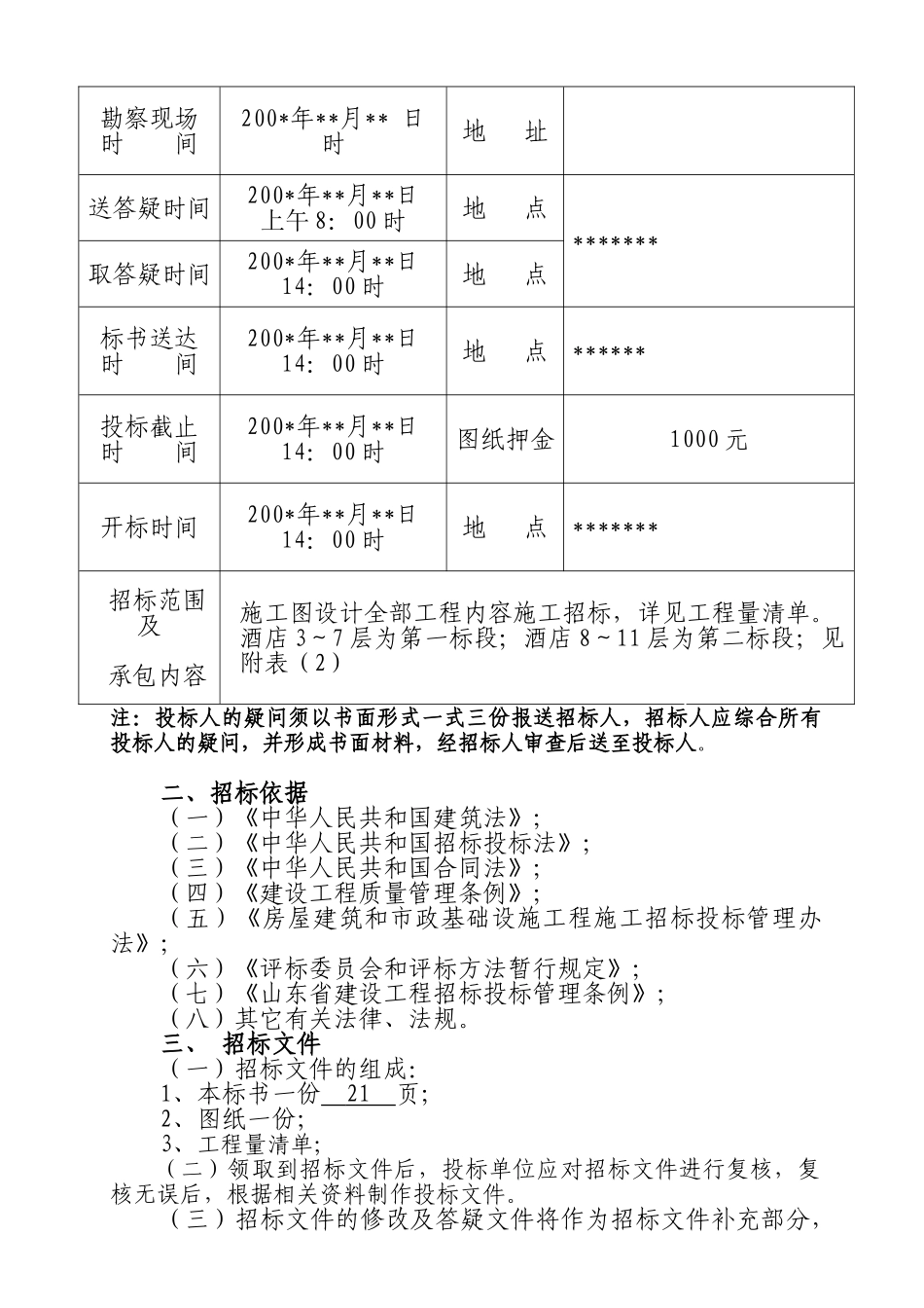 青岛某酒店客房装修工程施工招标文件_第3页