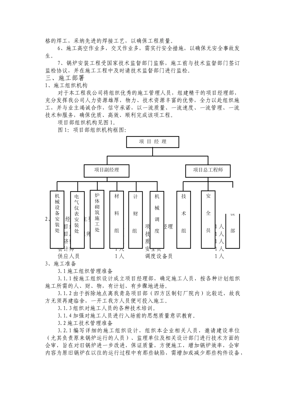青岛热力公司锅炉施工组织设计_第3页