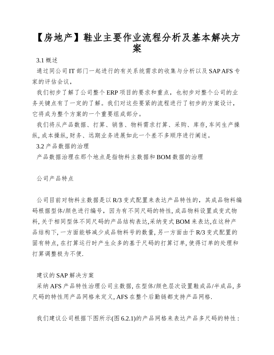 鞋业主要作业流程分析及基本解决方案_第1页