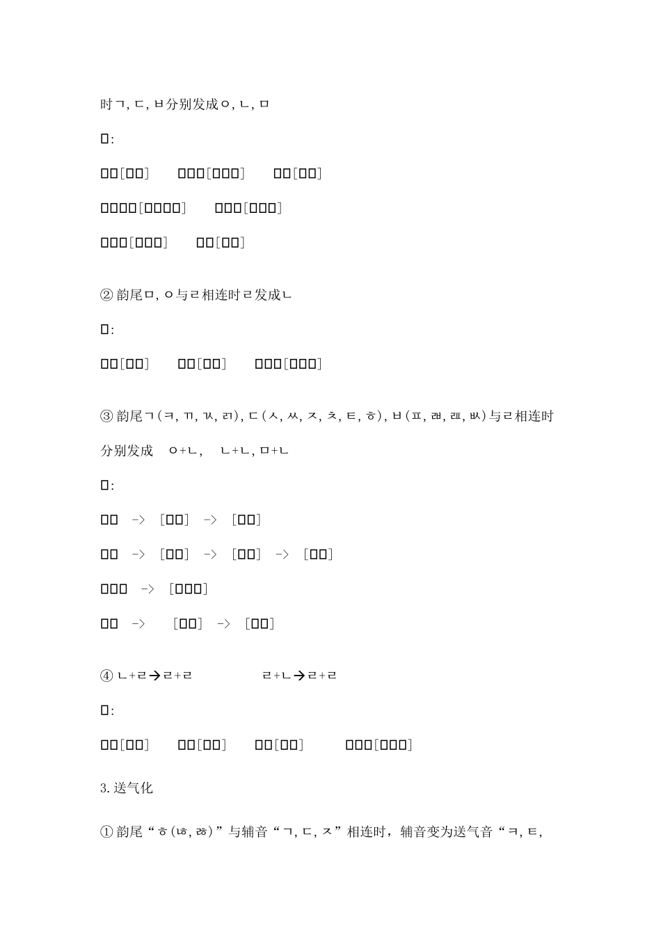 韩语：韩国语的一般音变_第2页