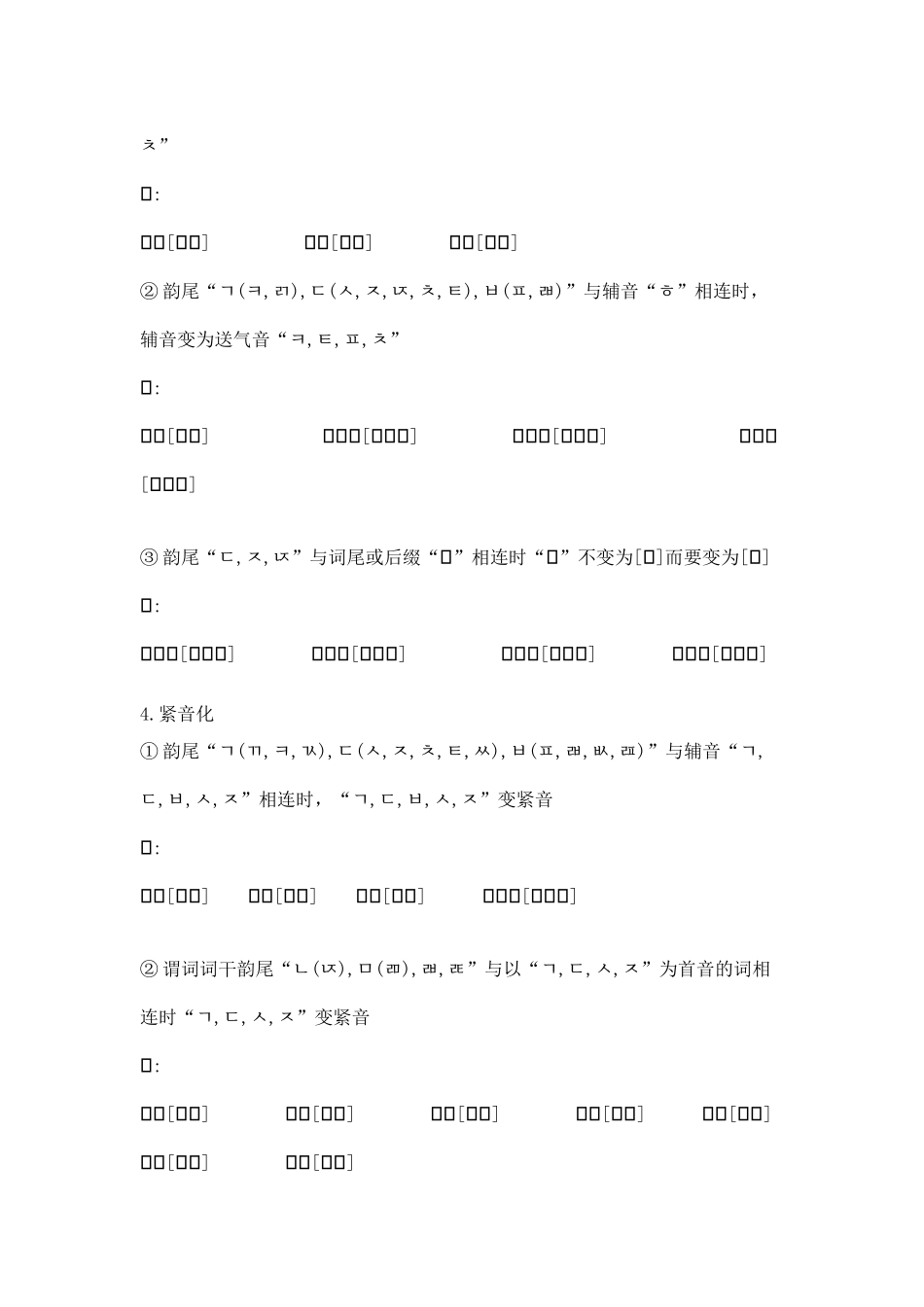 韩语：韩国语的一般音变_第3页