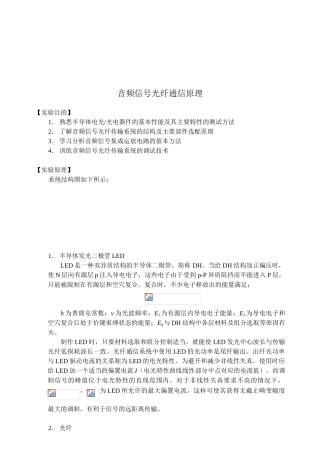 音频信号光纤通信原理
