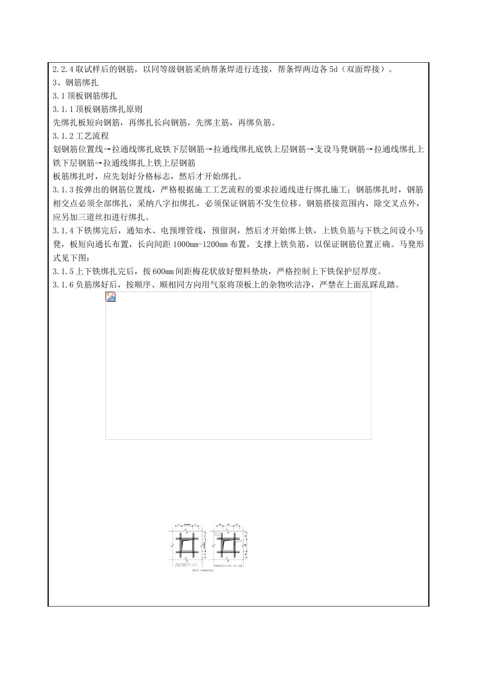 顶板梁钢筋绑扎施工技术交底_第3页
