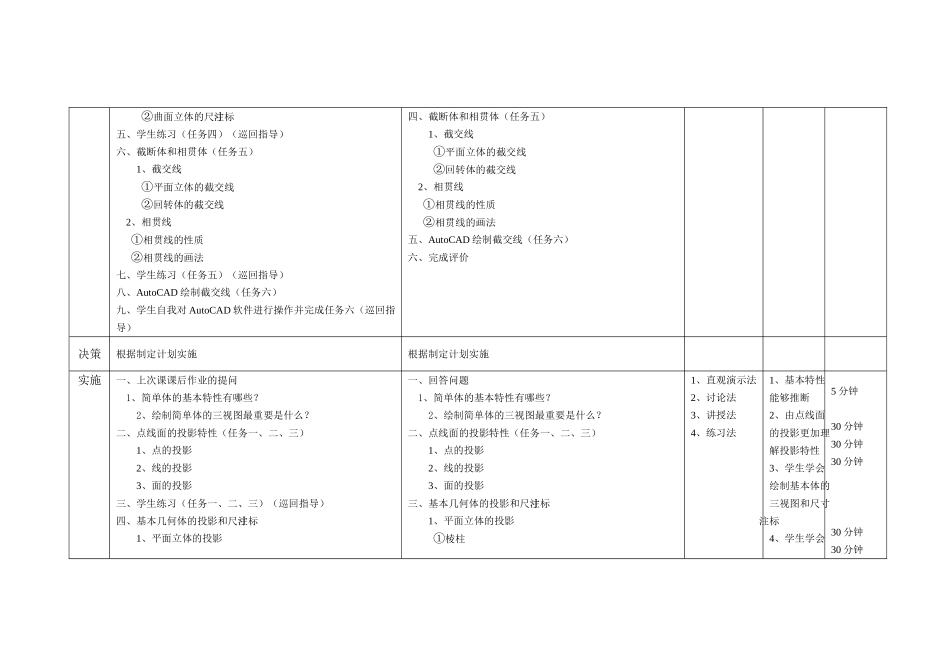 项目六点直线段平面形基本体的投影特性_第3页