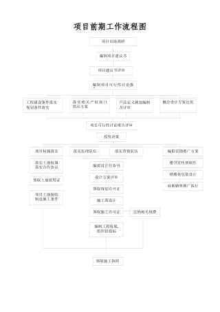 项目前期工作流程图