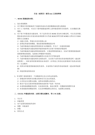 项目型开发需求过程样例
