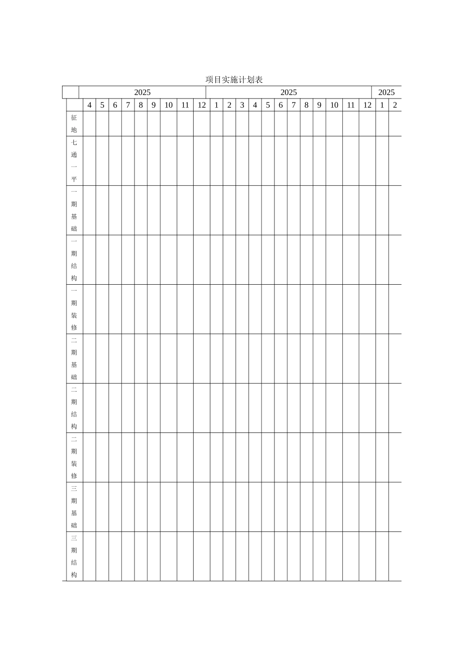 项目实施计划表_第1页