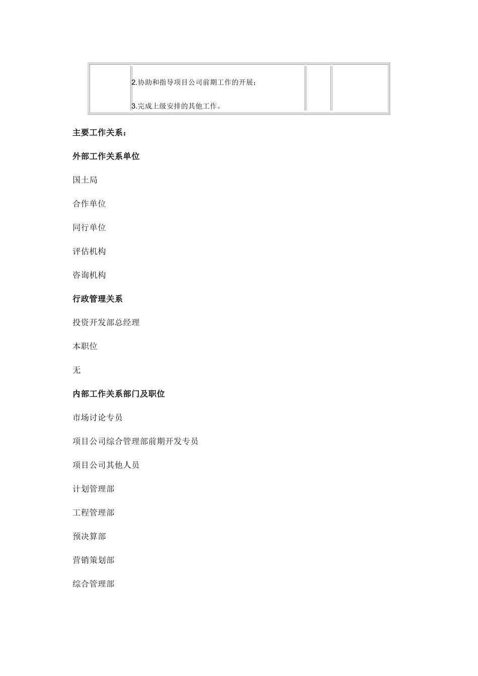 项目开拓专员职位说明书_第2页