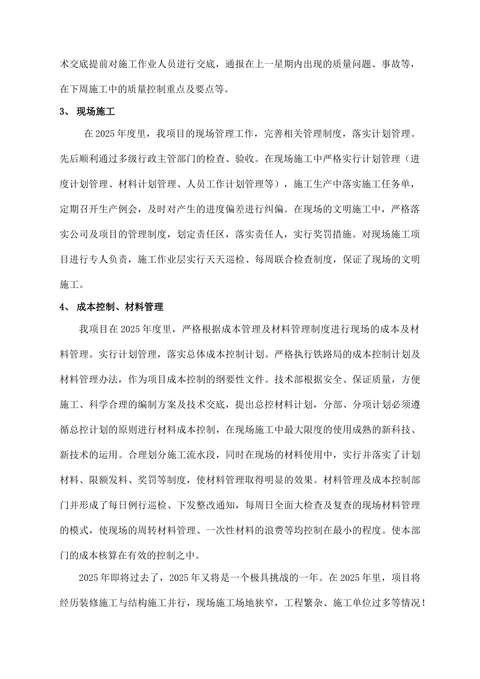 项目管理年度工作总结_第2页