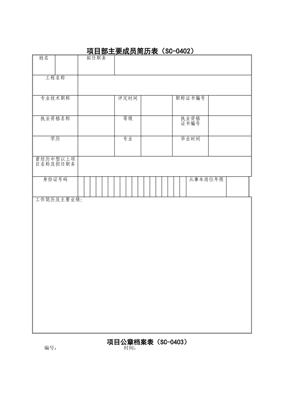 项目部主要管理人员审批表_第2页