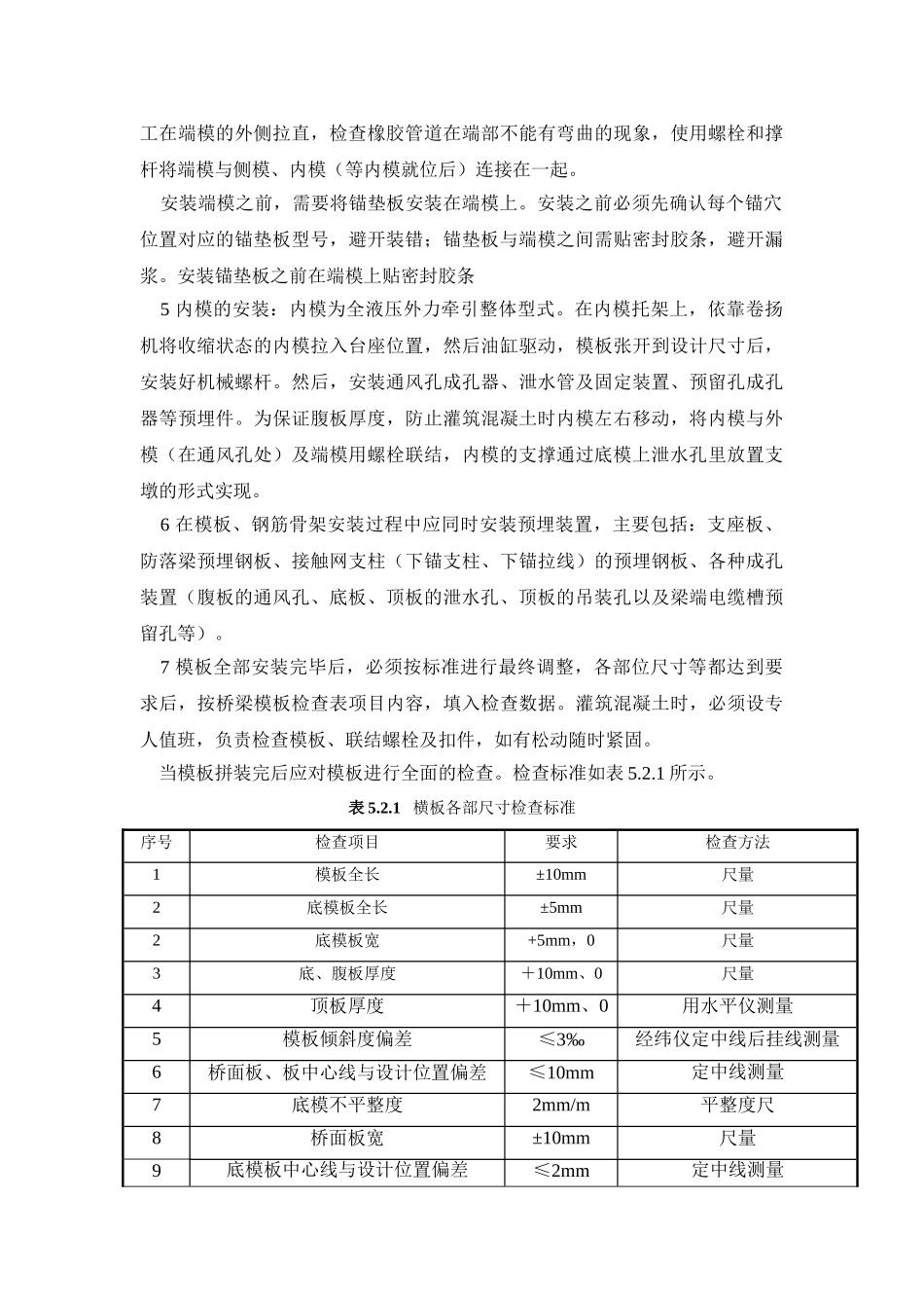 预制箱梁模板工程施工作业指导书_第3页