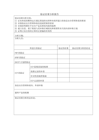 验证结果分析报告