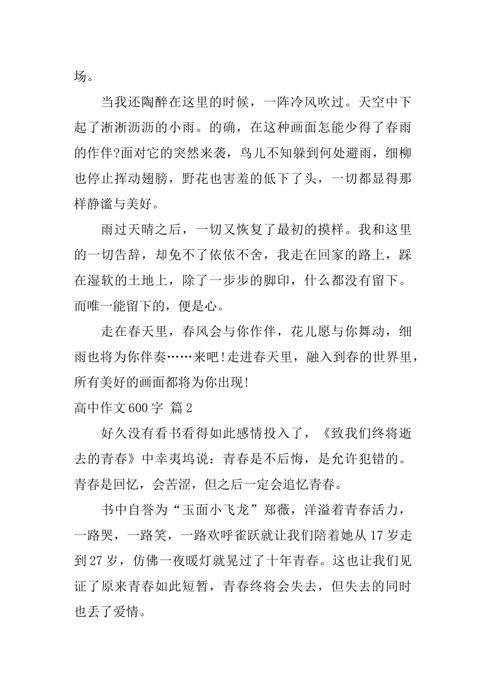 高中作文600字八篇_第2页