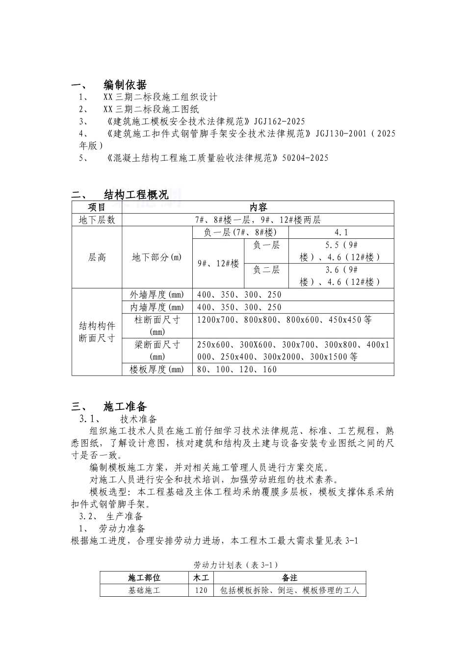 高层商业住宅楼模板工地施工方案_第3页