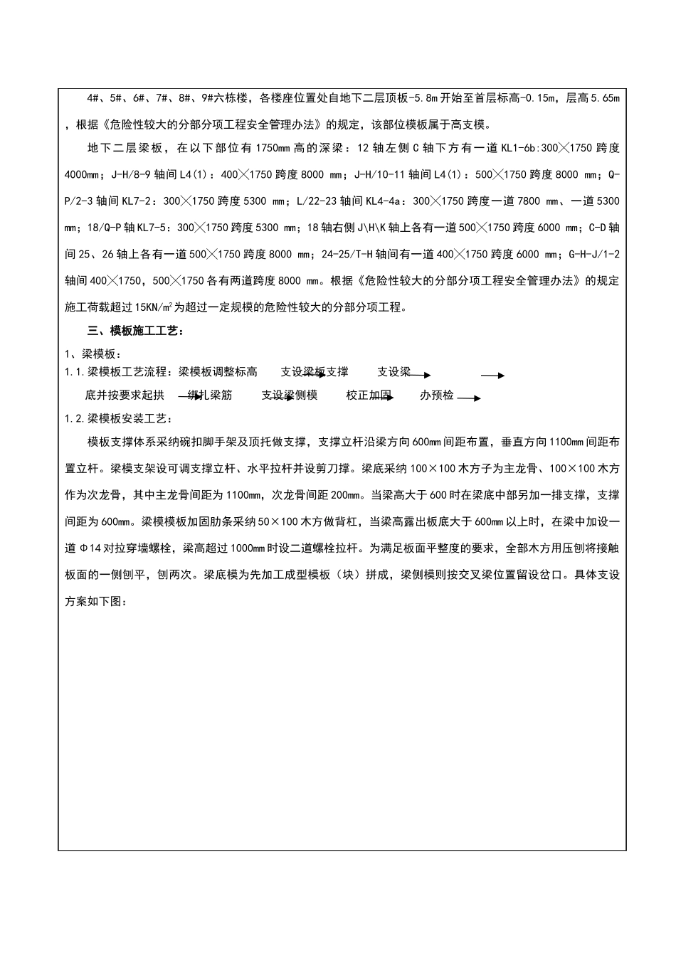 高支模模板技术交底_第2页
