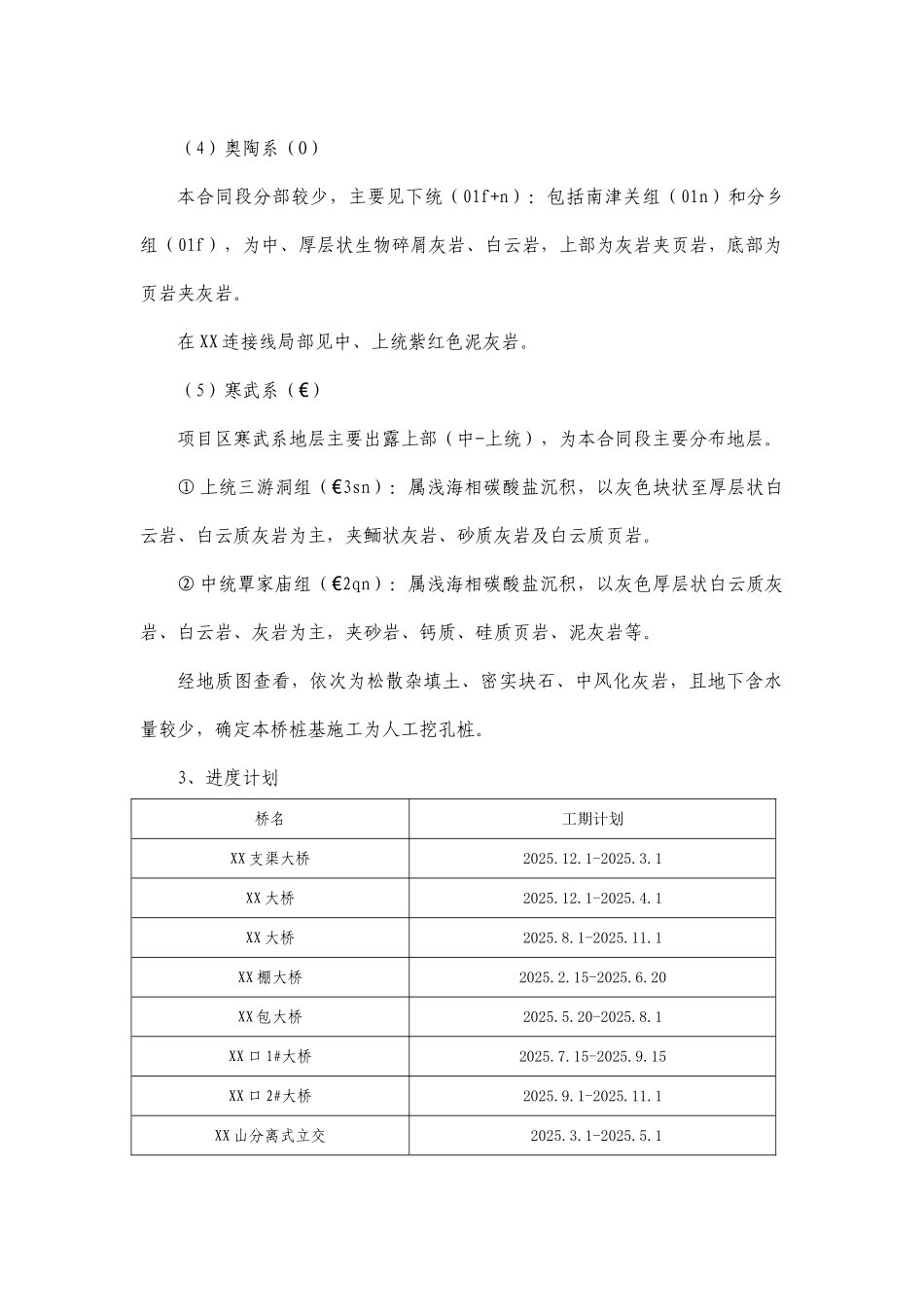 高速公路立交桥人工挖孔桩基础施工方案_第3页