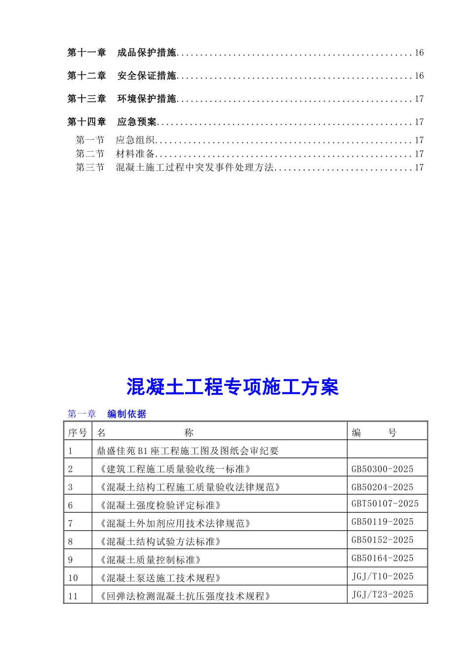 鼎盛佳园B1座混凝土工程施工方案_第2页
