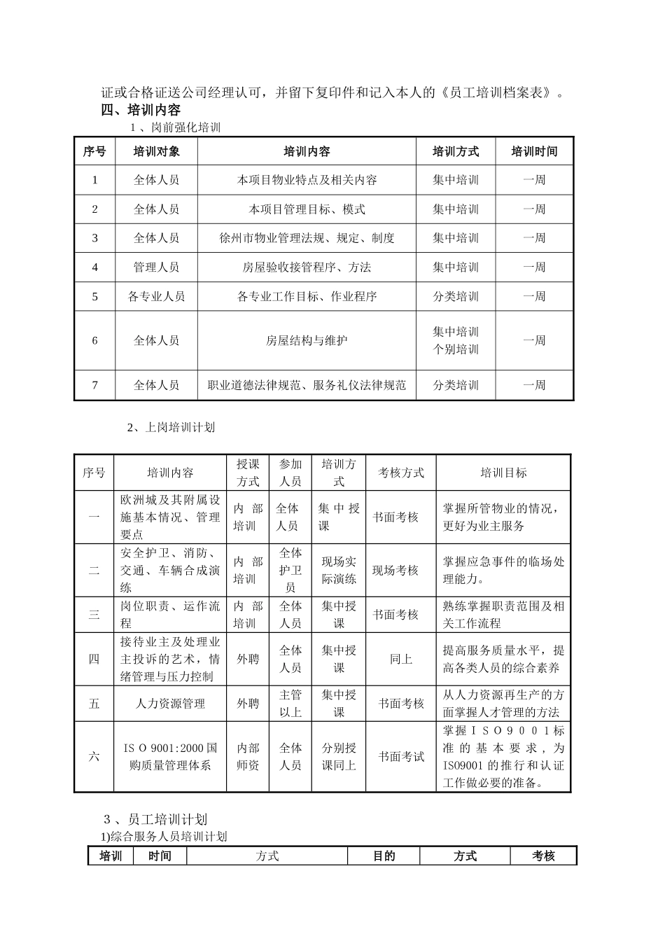 006物业管理人员培训计划课件_第3页