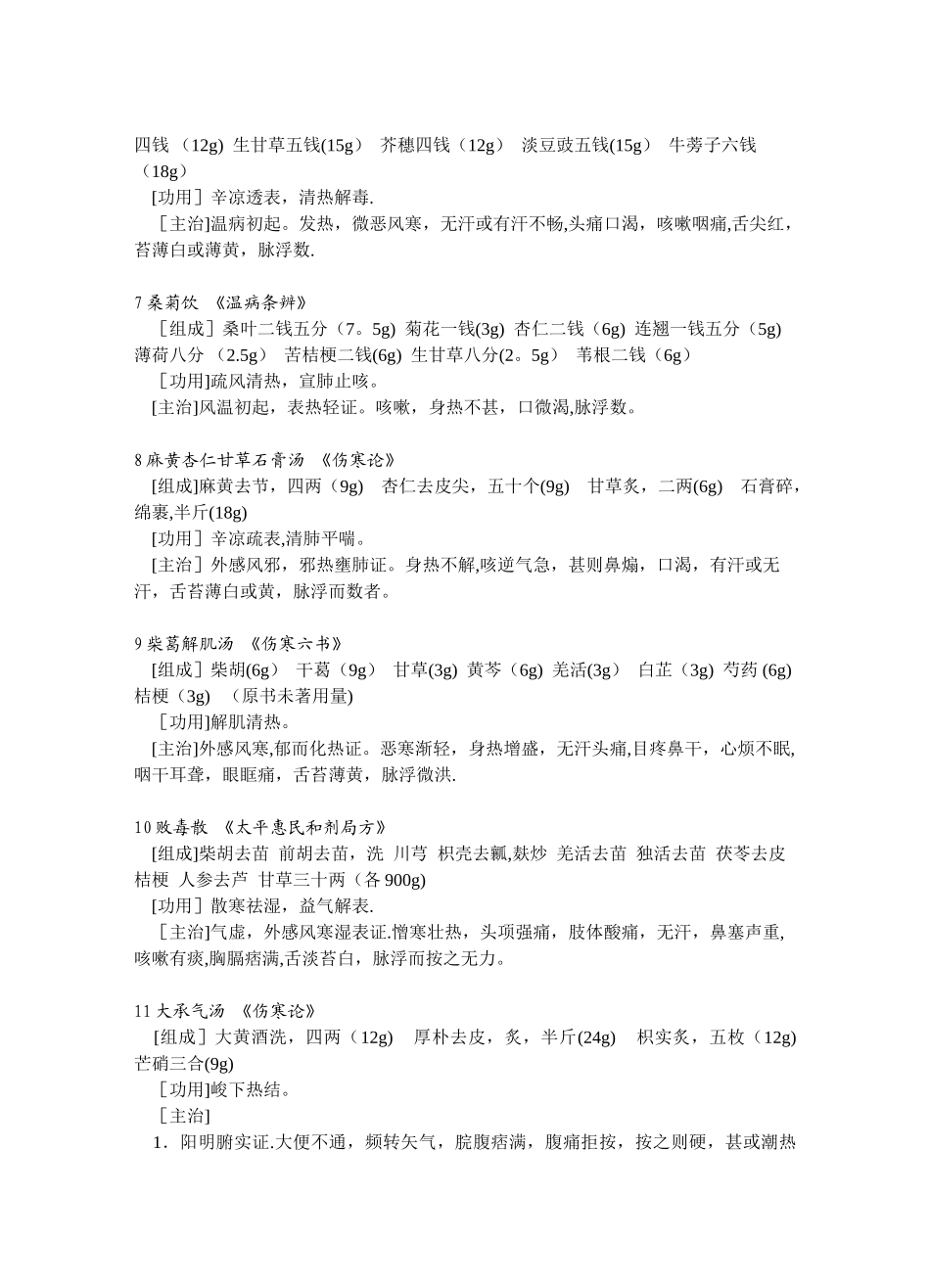 1-规培要求方剂100首_第2页