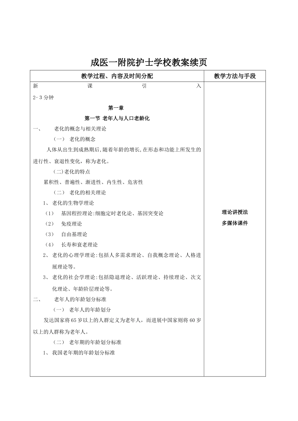 1-老年护理教案-第一章-绪论_第2页