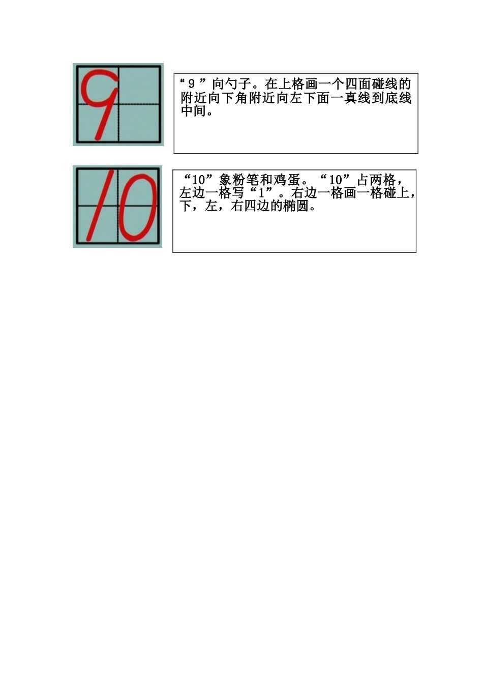 1到10数字的标准写法35247_第3页