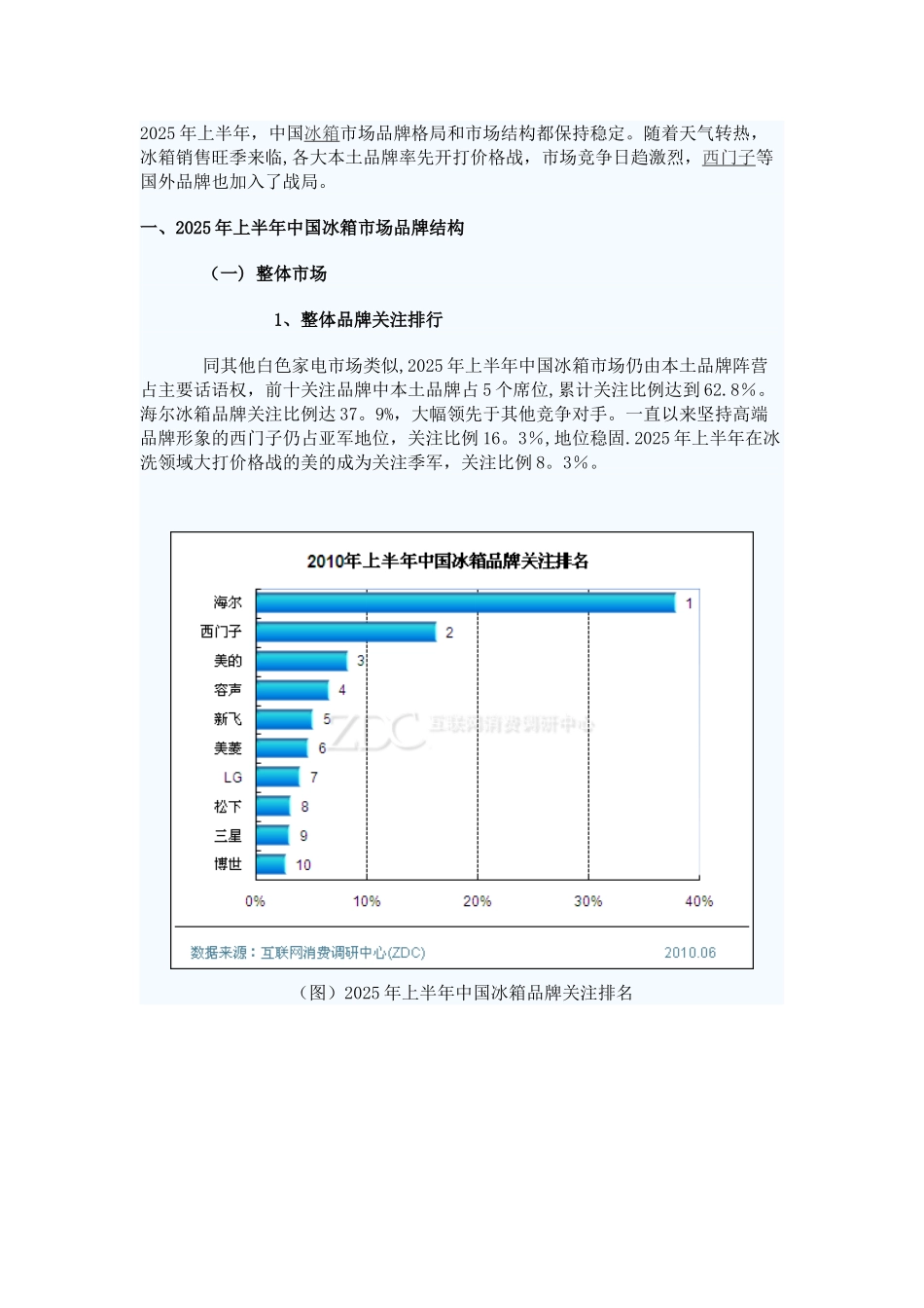 2010上半年市场调查报告_第1页
