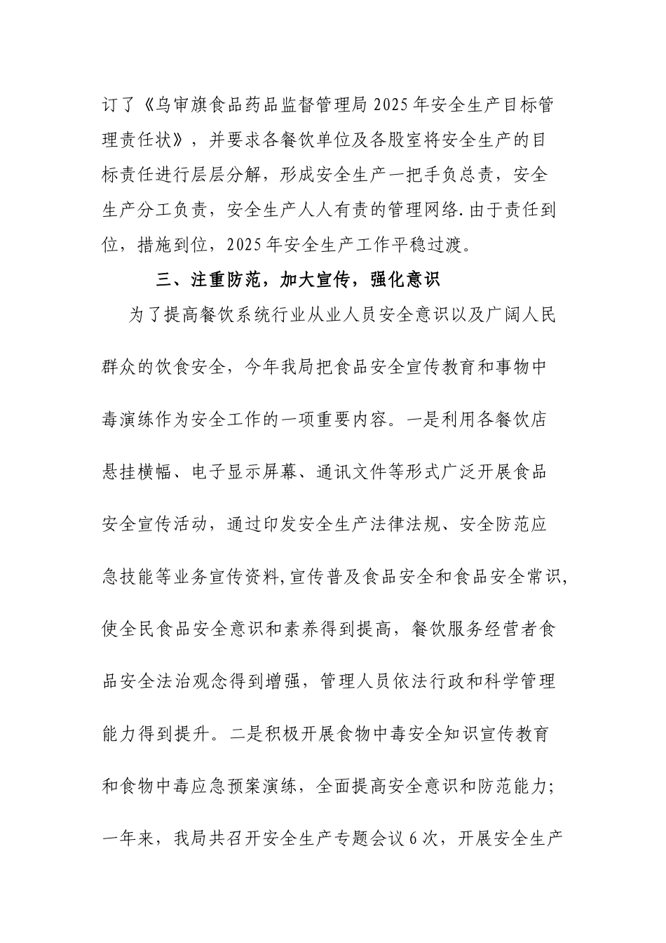 2010年度安全生产工作总结_第3页