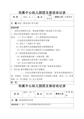 2025--2025团支部活动记录