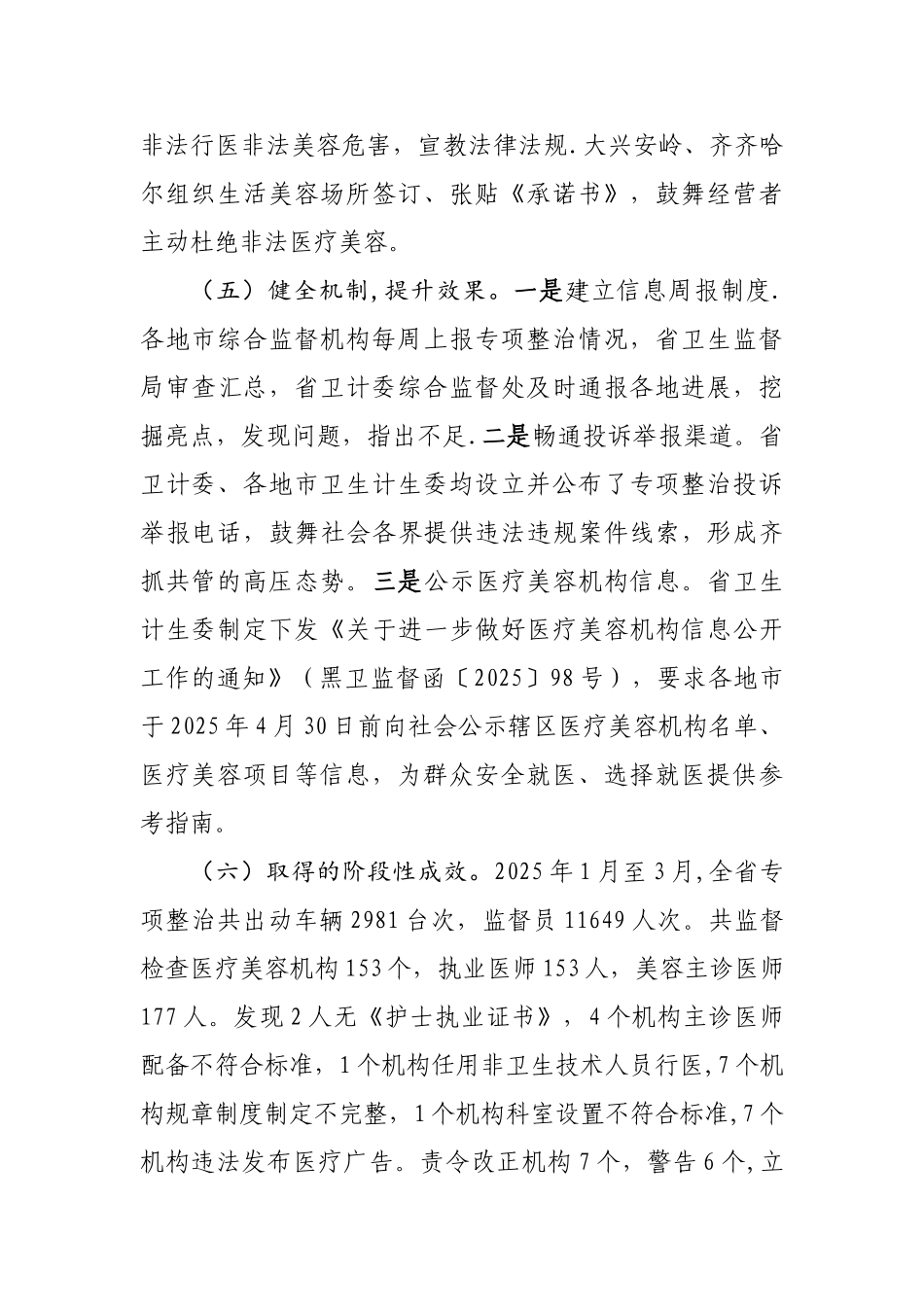 2025-04-29--打击非法医疗美容专项整治工作阶段性总结_第3页