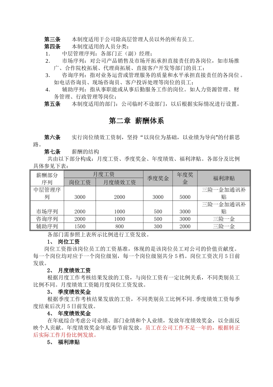 2025-2025年学大教育薪酬绩效管理制度_第2页