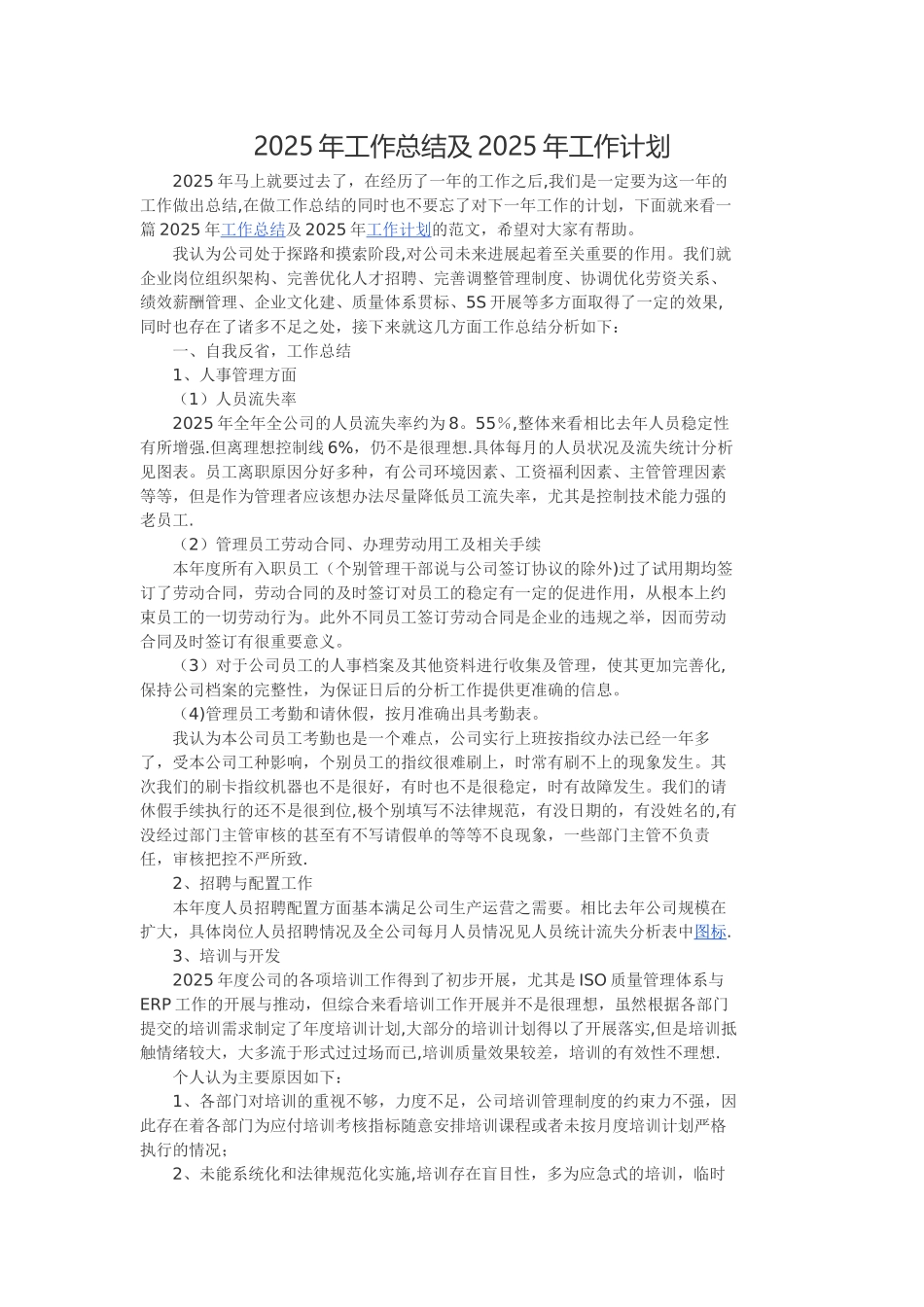 2025-年终总结及来年计划-人事行政_第1页