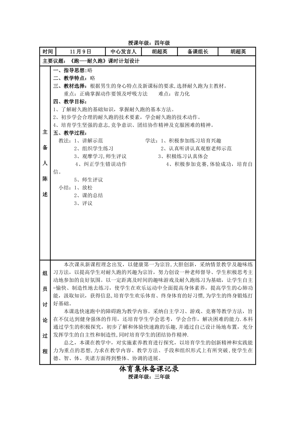 2025体育集体备课记录_第2页