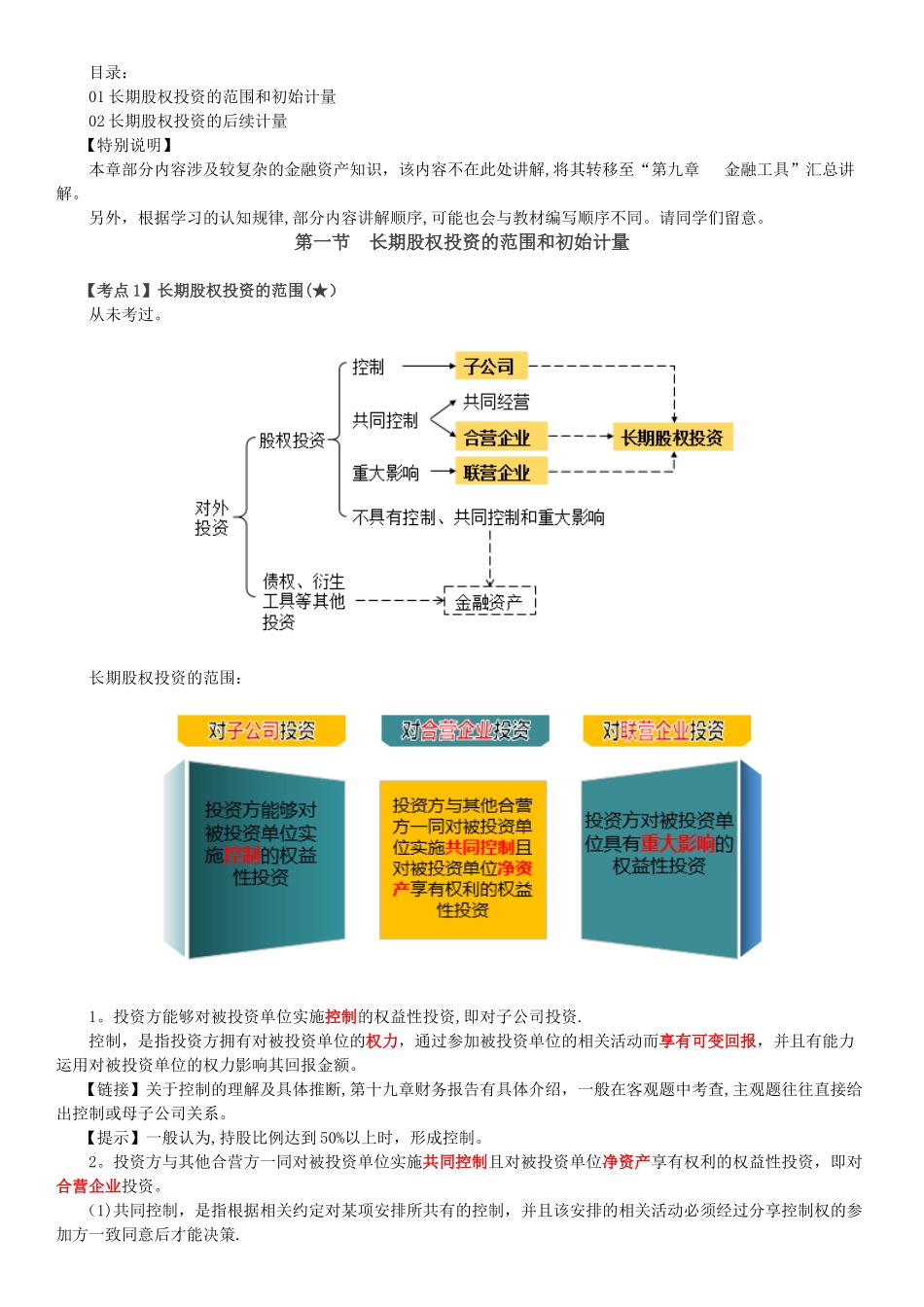 2025年中级会计职称长期股权投资_第2页