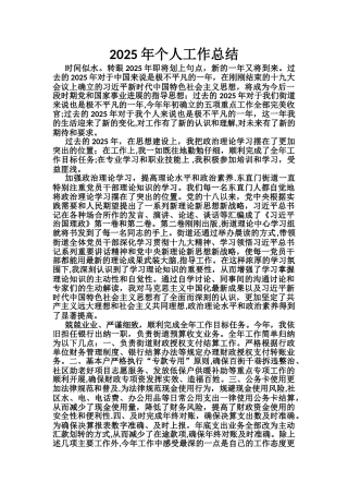 2025年工作总结---副本