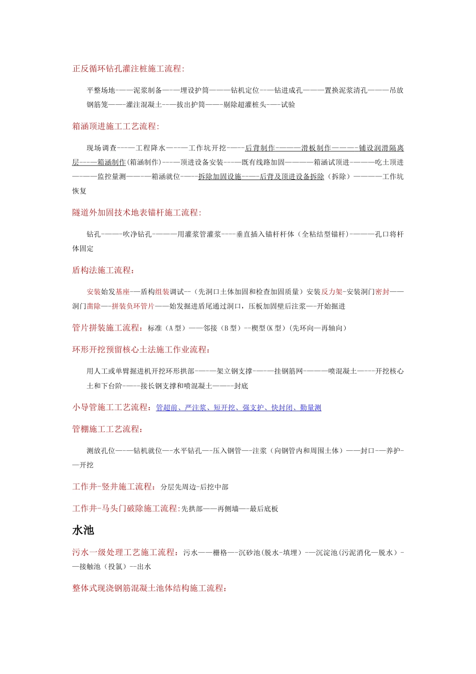 2025年市政一级建造师施工工序流程汇总_第2页
