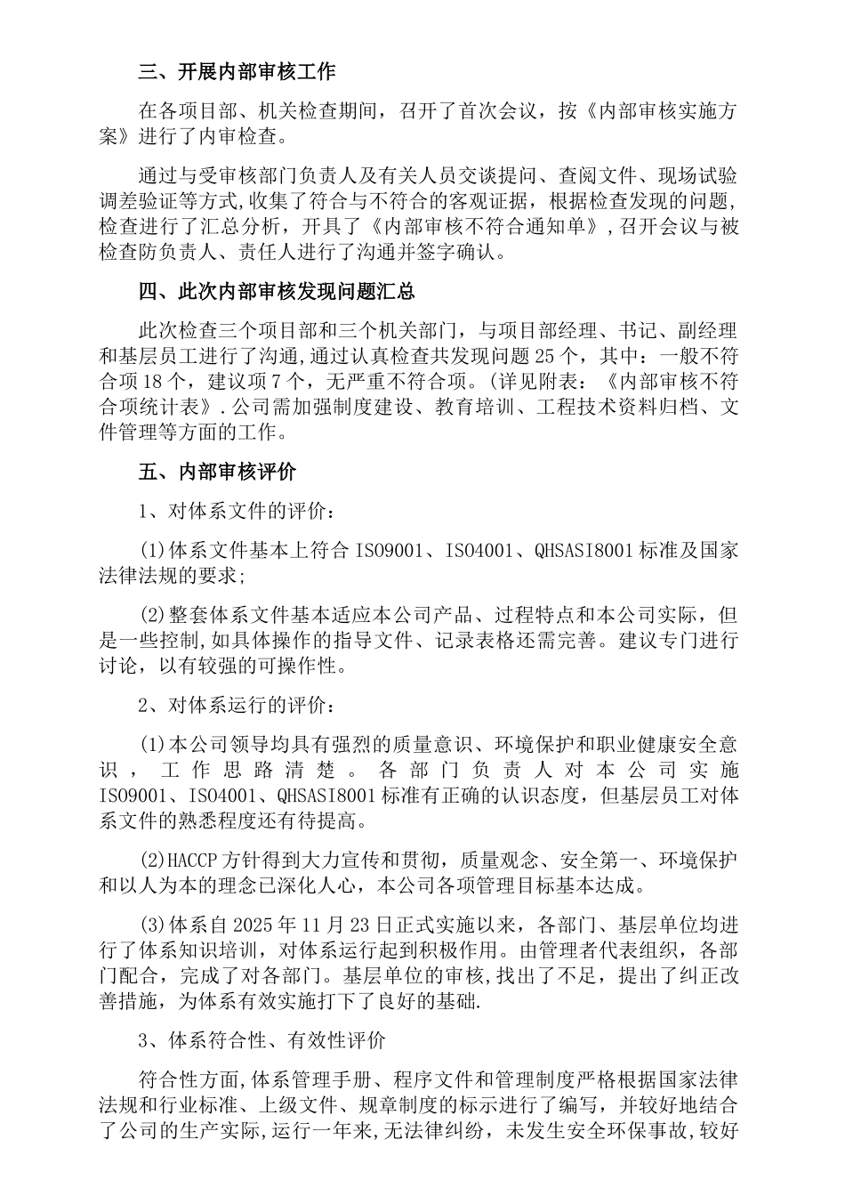 2025年度内部审核报告_第3页
