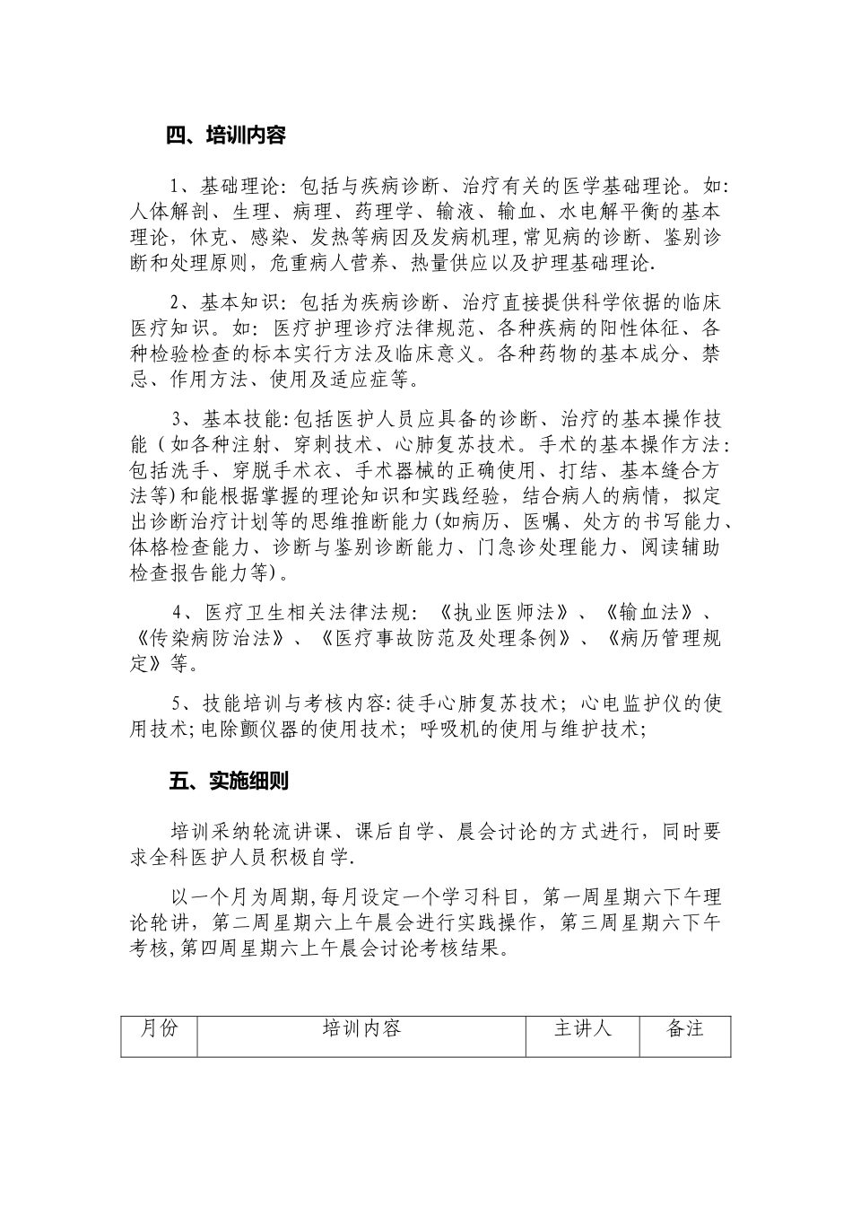 2025年急诊科“三基三严”培训计划及考核目标_第2页