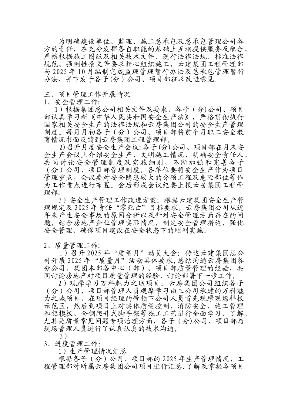 2025年房地产开发项目工作总结与计划_第3页