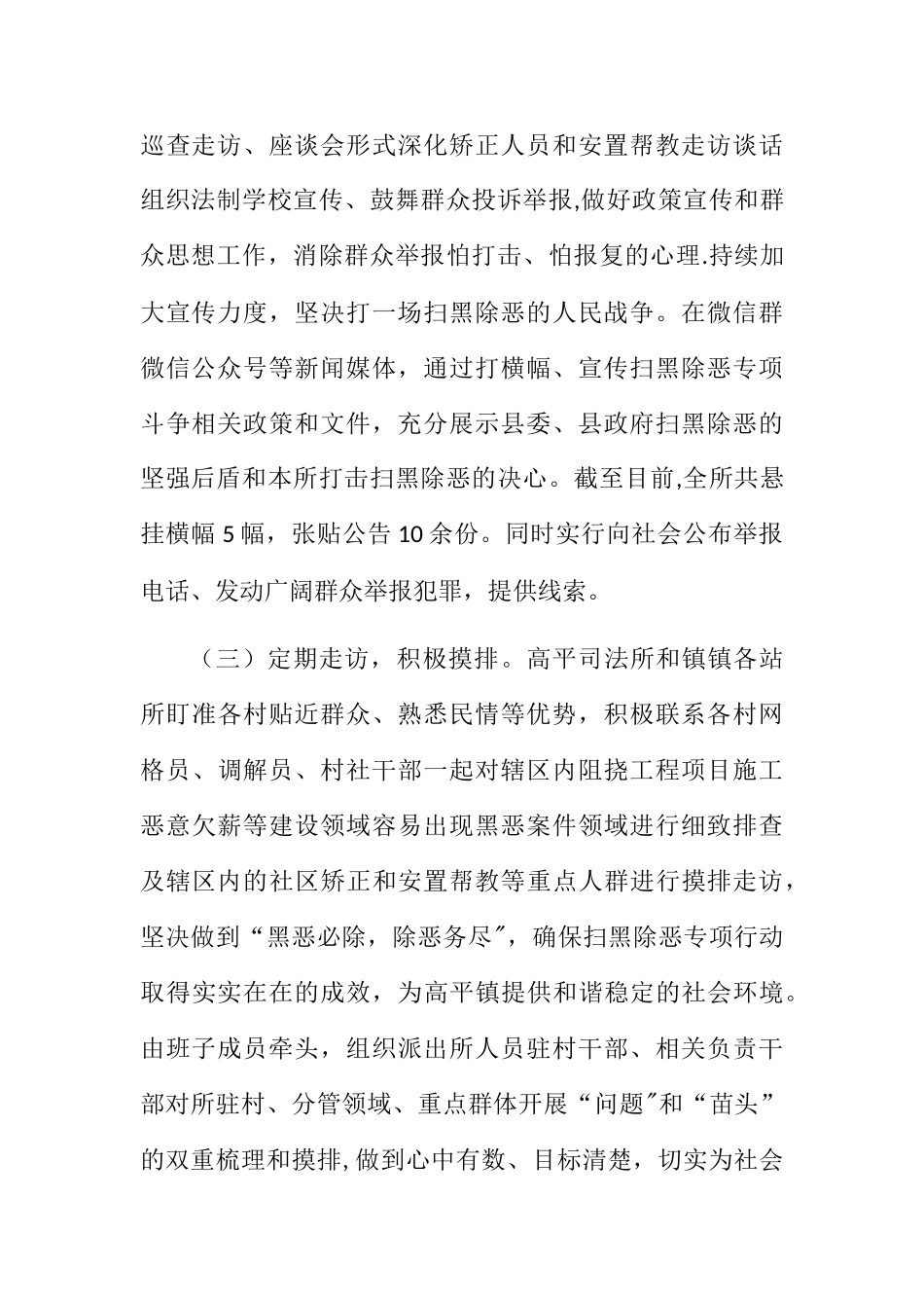 2025年扫黑除恶工作总结_第2页