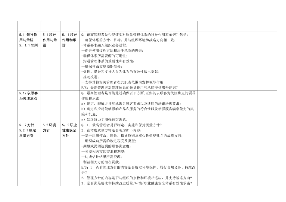 2025年新版三体系内审检查表_第3页
