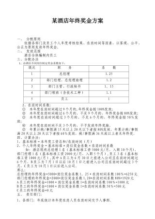 2025年终奖发放方案建议