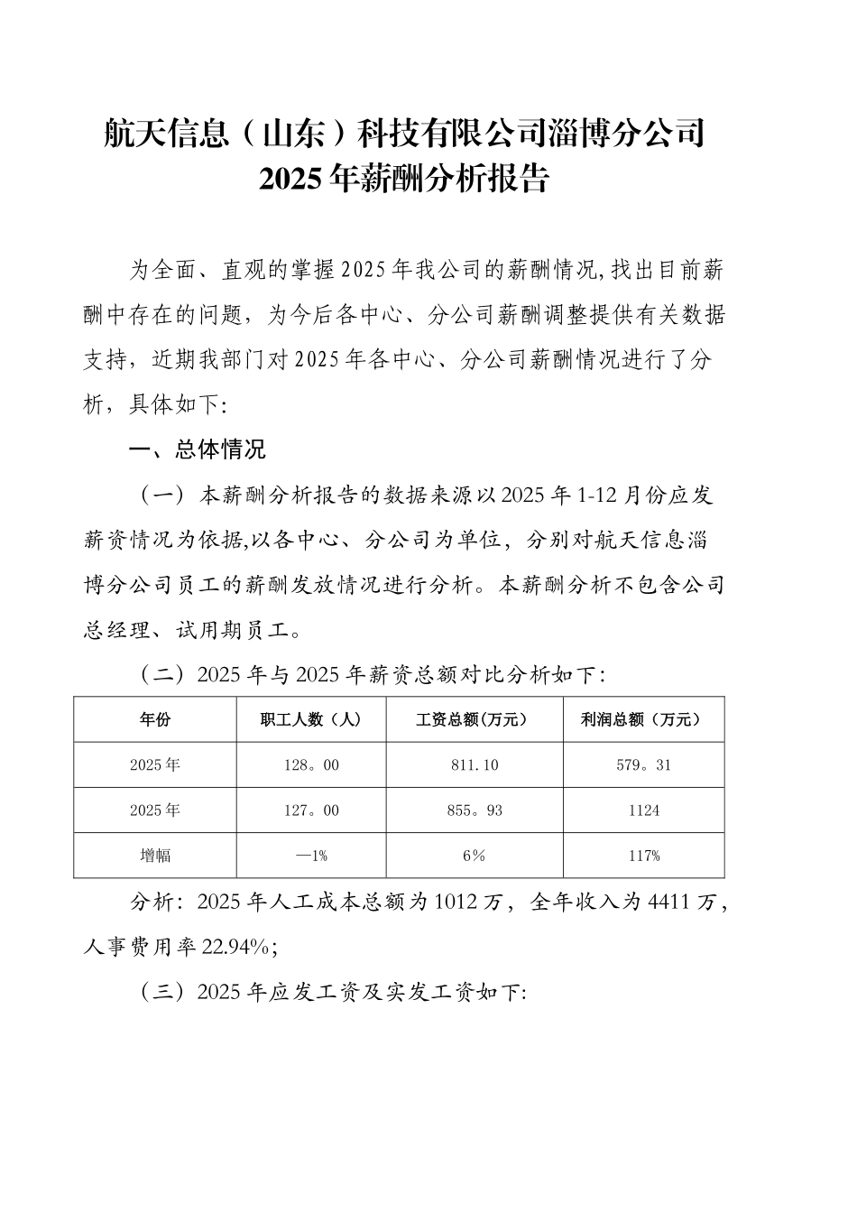 2025年薪酬分析报告_第1页